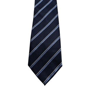 Donald J. Trump Silk Men's Tie‎ 4"x59.5" – Navy Stripe | Signature Collection